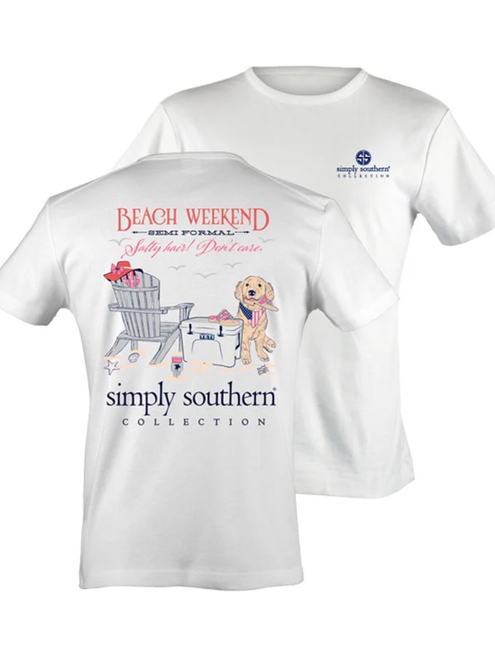 Nwt Simply Southern Beach Weekend Fourth of July shirt